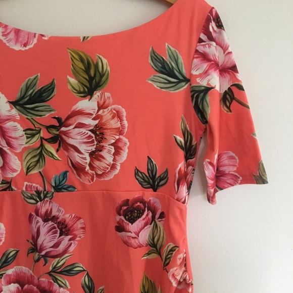 ASOS Floral Bardot Maternity Dress - Picture 4 of 8